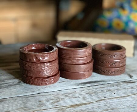 Подсвечник с коми орнаментом